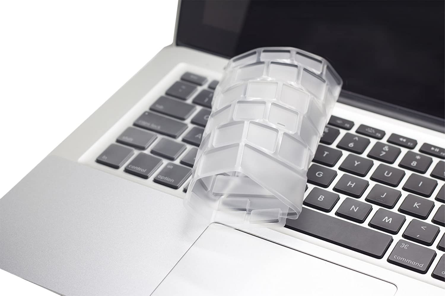 MiNGFi TPU coperchio della tastiera Copritastiera per MacBook Pro/Air (2008-2015) Modello A1278 A1286 A1369 A1398 A1425 A1466 A1502 EU/ISO layout della tastiera - Trasparente