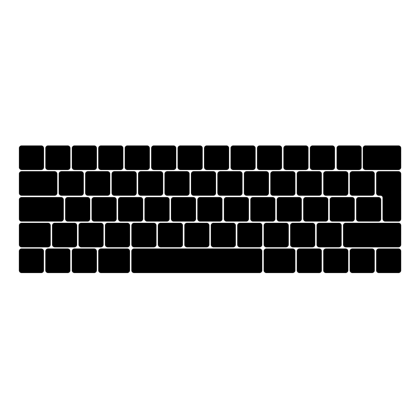 MiNGFi silicone coperchio della tastiera Copritastiera per MacBook Pro 13/15" Touch Bar (2016-2019) Modello A1706 A1707 A1989 A1990 A2159 EU/ISO layout della tastiera - Nero assoluto