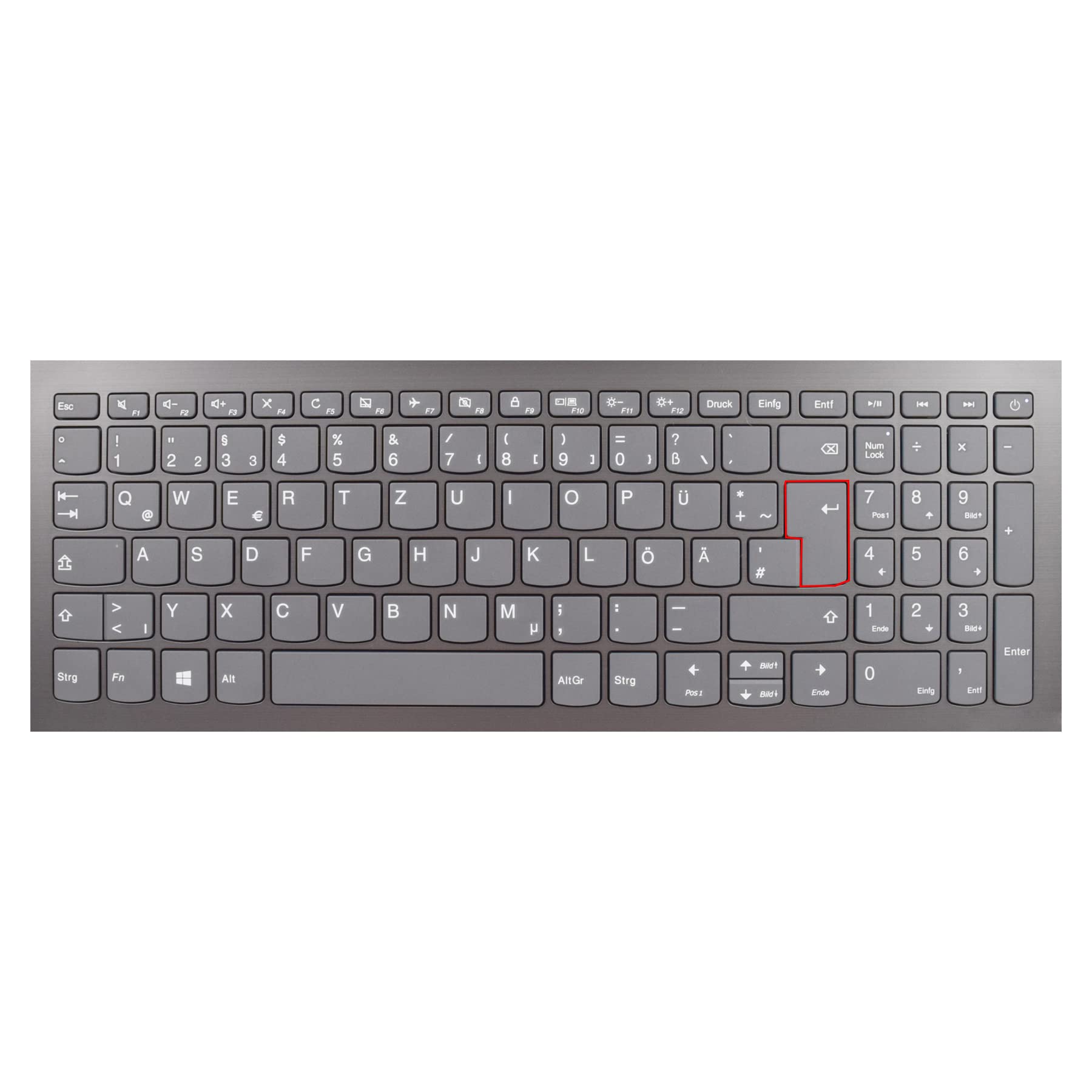 MiNGFi TPU coperchio della tastiera Copritastiera per Lenovo Ideapad 320 330 330s 340 L340 340s V330 520 S540 720s S145 Yoga C940 C740 EU/ISO layout della tastiera - Trasparente