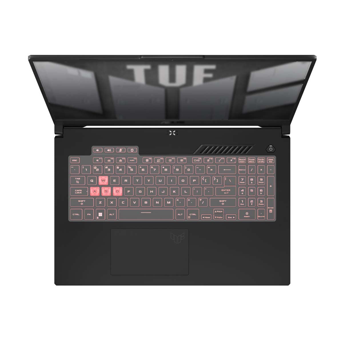 MiNGFi Silikon toetsenbordbeschermer compatibel met ASUS TUF Dash F15(2022) TUF Gaming A15 A17 F15 F17(2022) - Transparant
