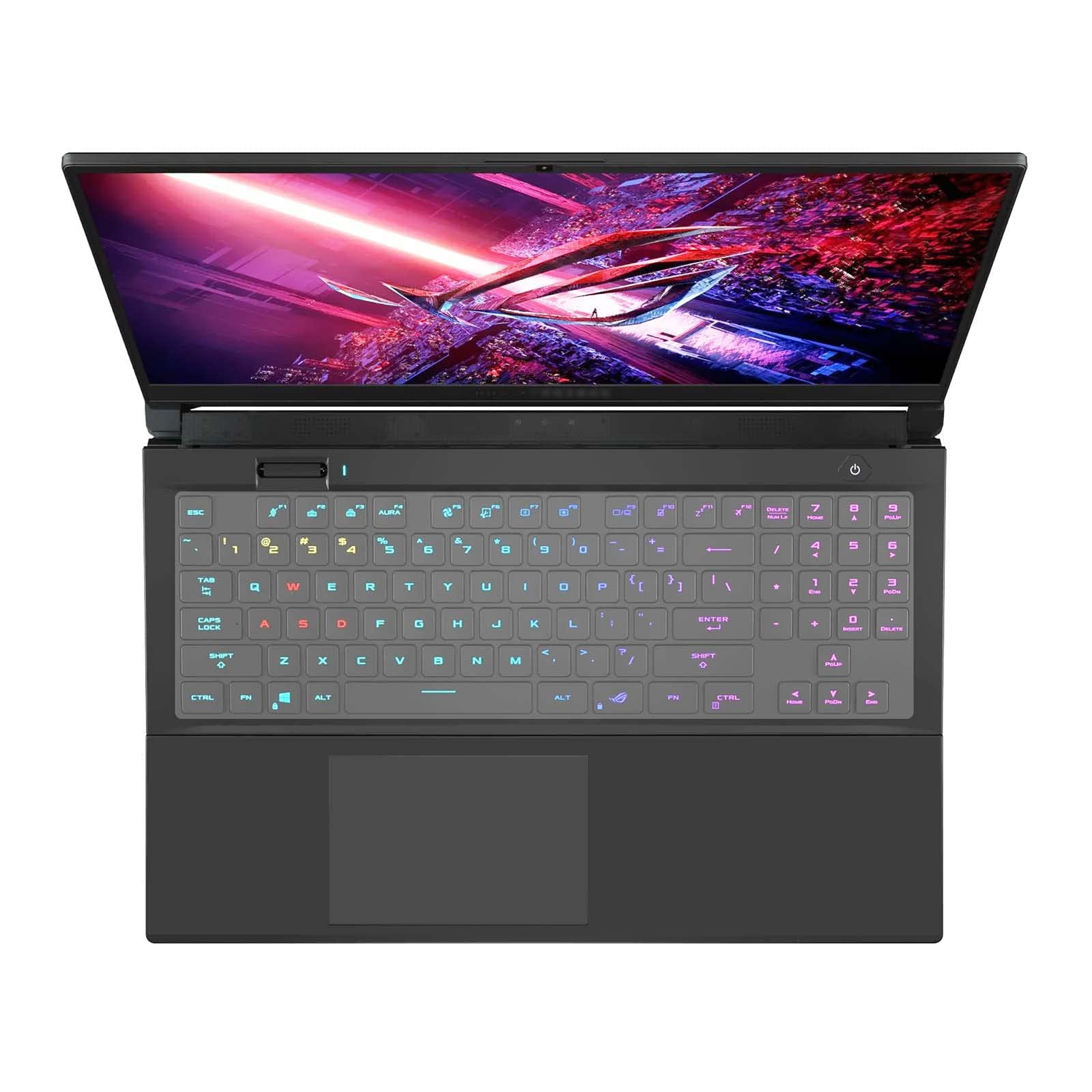 MiNGFi TPU toetsenbordbeschermer compatibel met ASUS ROG Zephyrus S17(2021) GX703 - Transparant