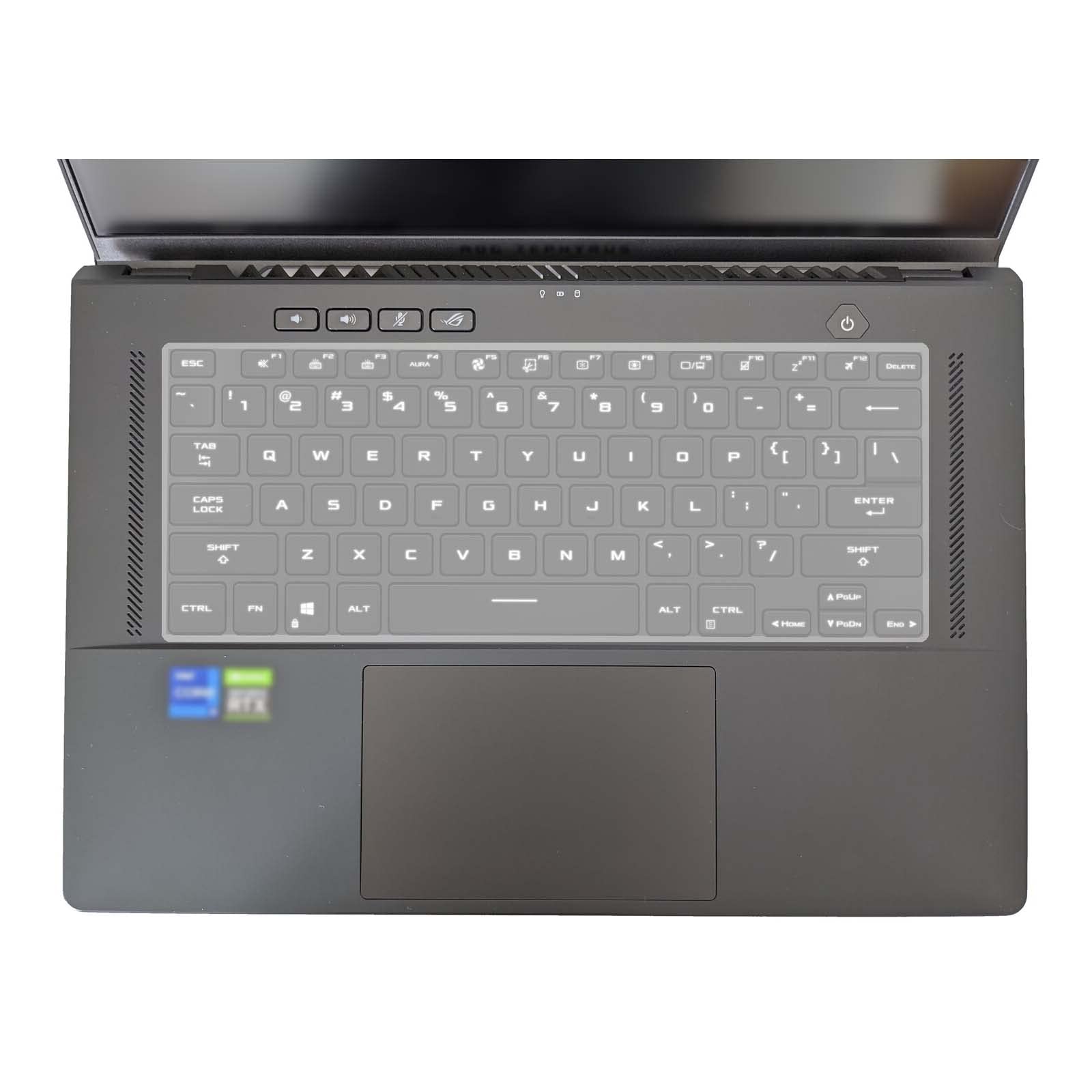 MiNGFi TPU toetsenbordbeschermer compatibel met ASUS ROG Flow X13 GV301RE GV301QH Zephyrus M16 GU603ZM GU603HE G15 GA503RS GA503QS GA402RJ TUF Dash F15 FX516 - Transparant