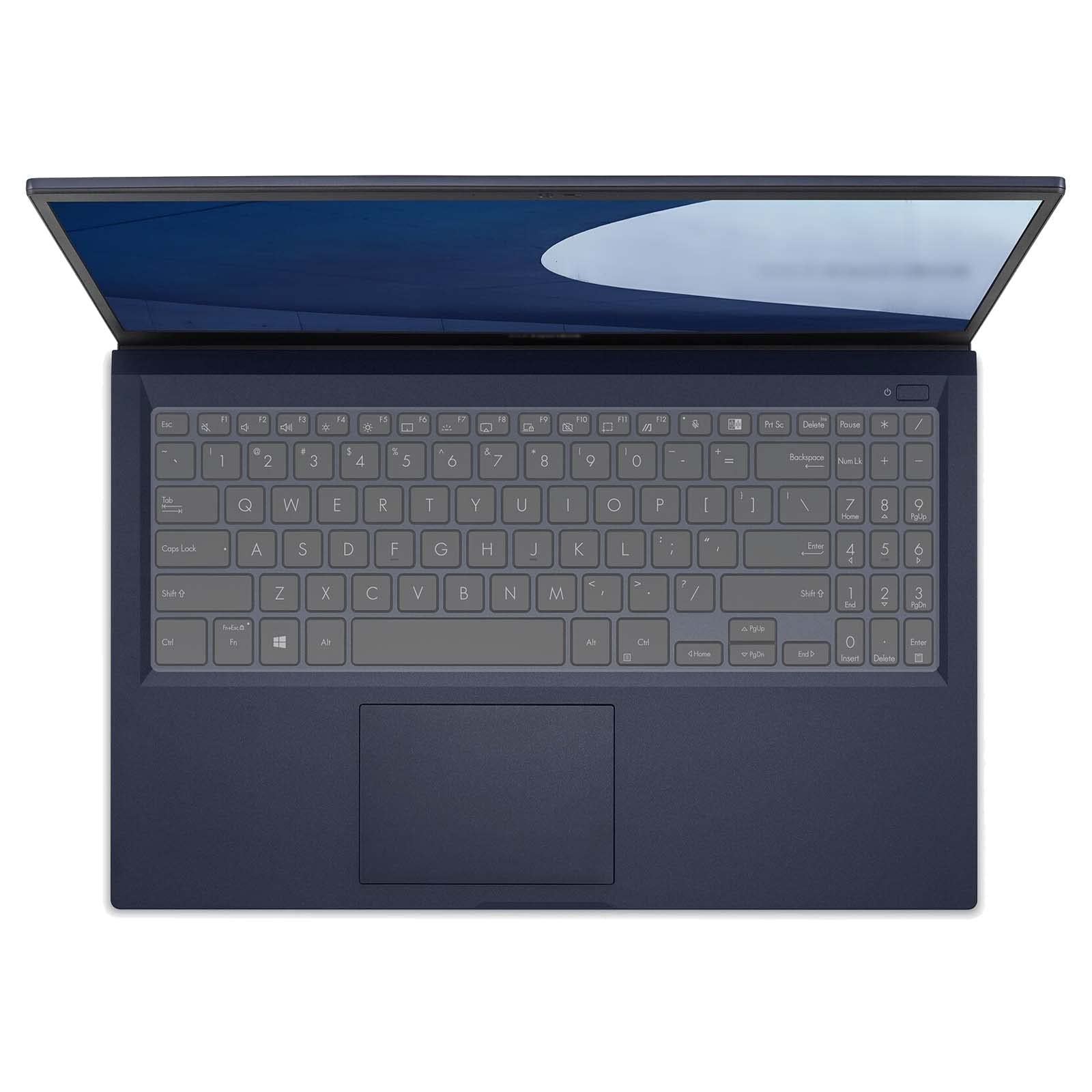 MiNGFi TPU toetsenbordbeschermer compatibel met ASUS ExpertBook B1 B1500 P3540 PX574 - Transparant