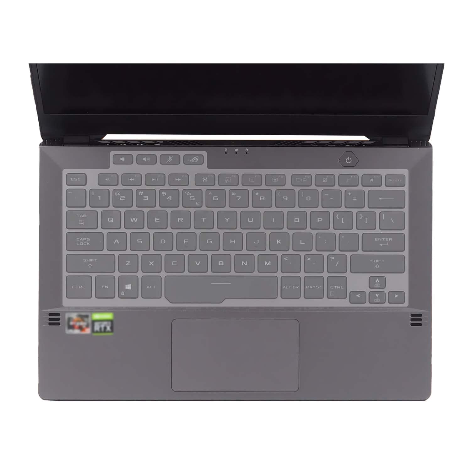 MiNGFi TPU toetsenbordbeschermer compatibel met ASUS ROG Zephyrus 14" G14 & Vr Ready GA401 GA401IH GA401IU GA401IV(2021 2020 2019) - Transparant