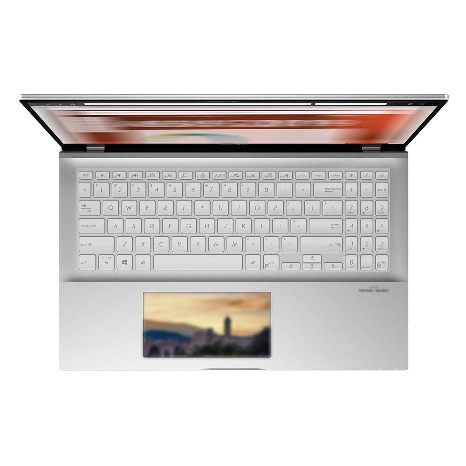 MiNGFi TPU toetsenbordbeschermer compatibel met ASUS S15 S532FA S531 15 X571 Zenbook 15 UX533 BX533 UX534 - Transparant