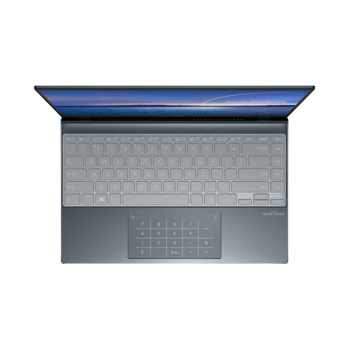 MiNGFi TPU toetsenbordbeschermer compatibel met ASUS Zenbook 14 UM425 UX425 Series UM425IA UX425EA - Transparant
