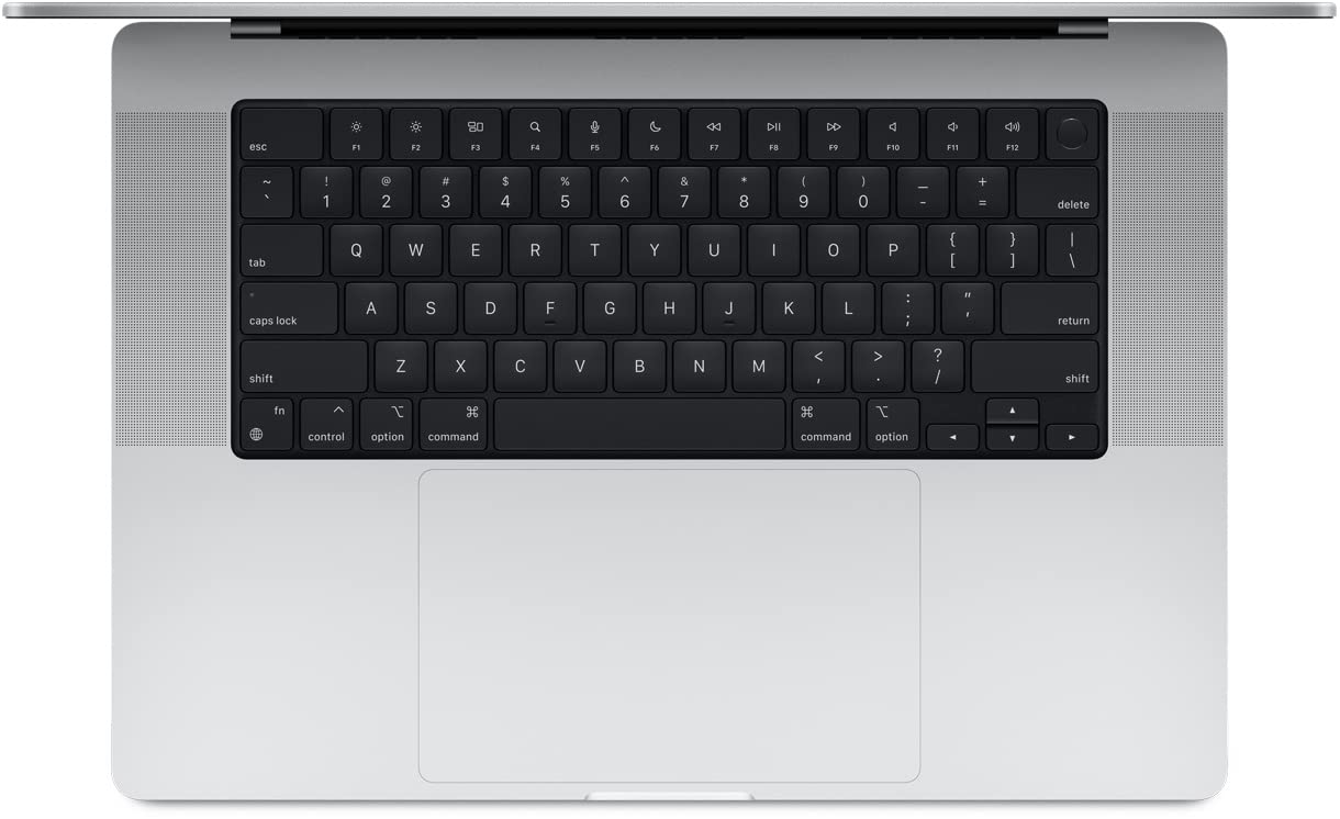 MiNGFi Inglese QWERTY silicone copritastiera per MacBook Air M2 13.6" A2681 MacBook Pro 14" 16" M1/M2 Pro/Max A2779(2023) A2442 A2780(2023) A2485 chip Touch ID US/ANSI layout della tastiera - Nero