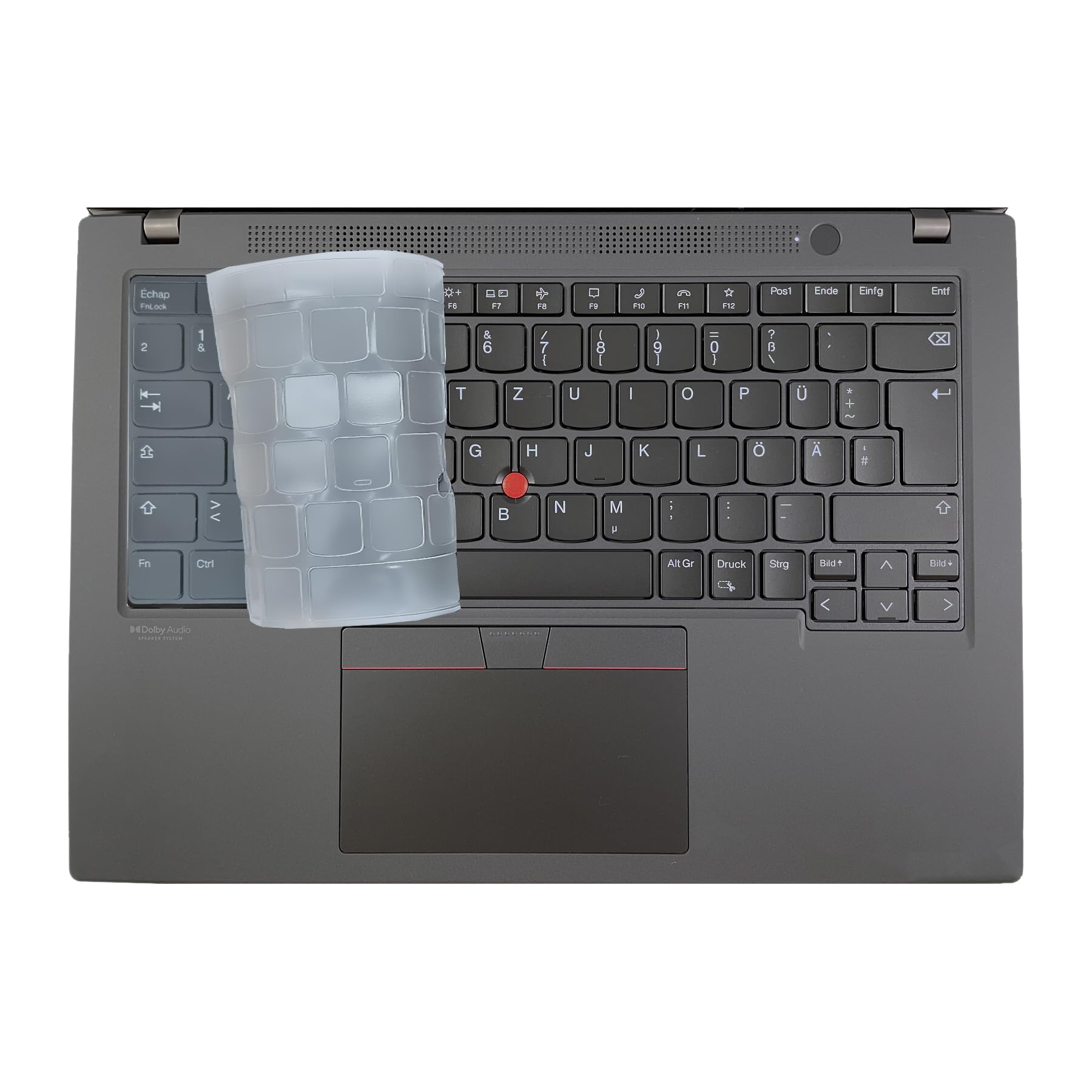 MiNGFi TPU copritastiera per Lenovo ThinkPad 14" X1 Carbon Gen11/10(2023/2022) T14/T14s Gen3(2022) L14/P14s Gen3 X1 Yoga Gen 8/7(2023 2022) EU/ISO layout della tastiera - Trasparente